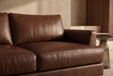 Serena Distressed Leather Corner Sectional Sofa