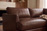 Serena Distressed Leather Corner Sectional Sofa
