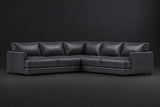 Serena Distressed Leather Corner Sectional Sofa