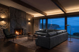 Serena Distressed Leather Corner Sectional Sofa