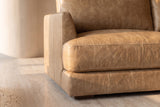 Serena Distressed Leather Corner Sectional Sofa