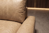 Serena Distressed Leather Corner Sectional Sofa