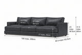 Serena Distressed Leather Sofa