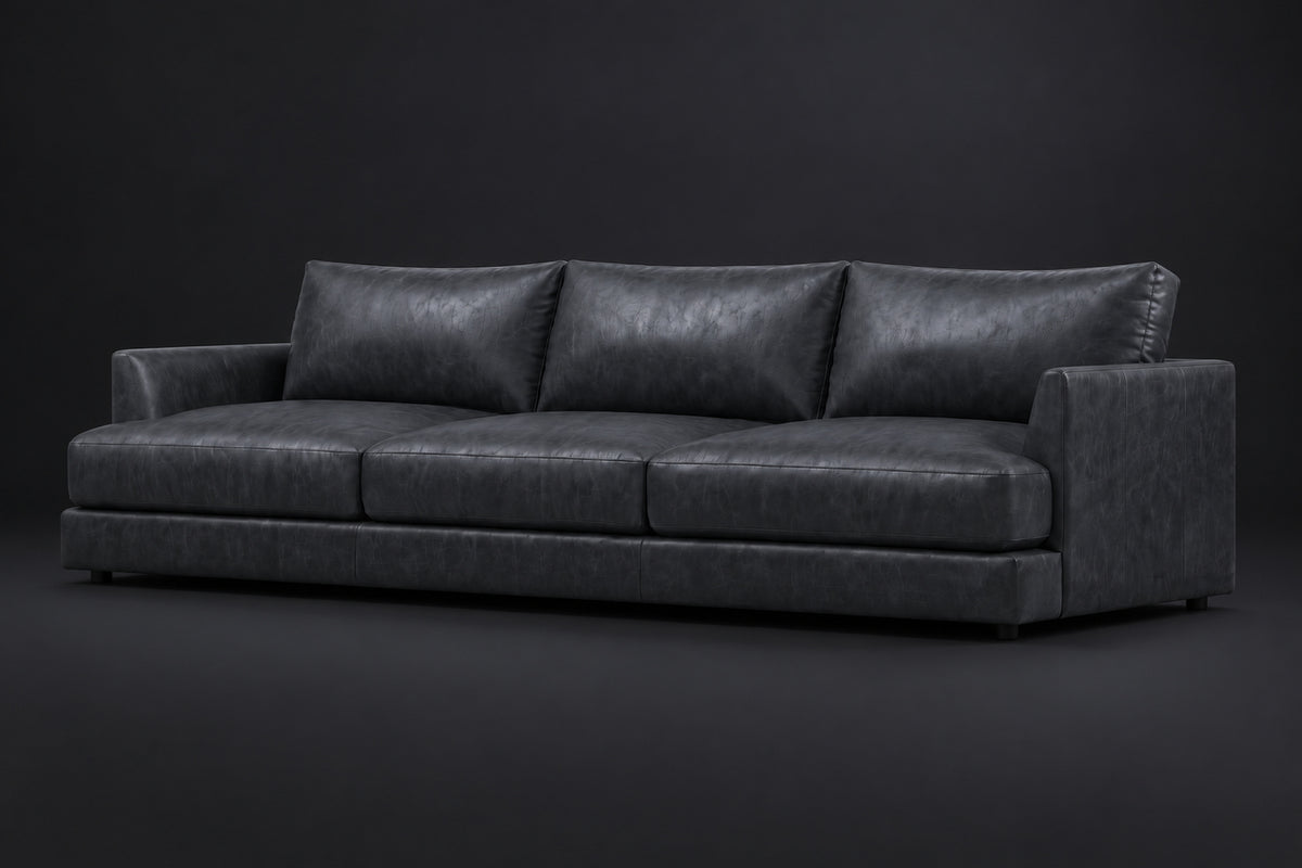 Serena Distressed Leather Sofa