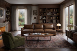 Serena sofa in distressed Italian aniline leather