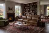 Serena sofa in distressed Italian aniline leather