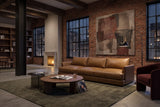 Serena sofa in distressed Italian aniline leather