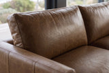 Serena sofa in distressed Italian aniline leather