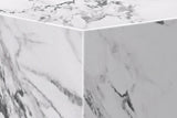 Close-up of a Sloane cube corner with crisp edges and grey veining