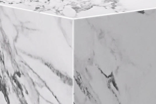 Sloane White Concrete Composite Cube Side Table - Made for Busy Spaces
