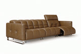 Sofia dual Reclining Sofa in distressed Italian aniline leather