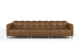 Sofia dual Reclining Sofa in distressed Italian aniline leather