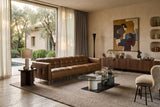 Sofia dual Reclining Sofa in distressed Italian aniline leather