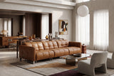 Sofia dual Reclining Sofa in distressed Italian aniline leather