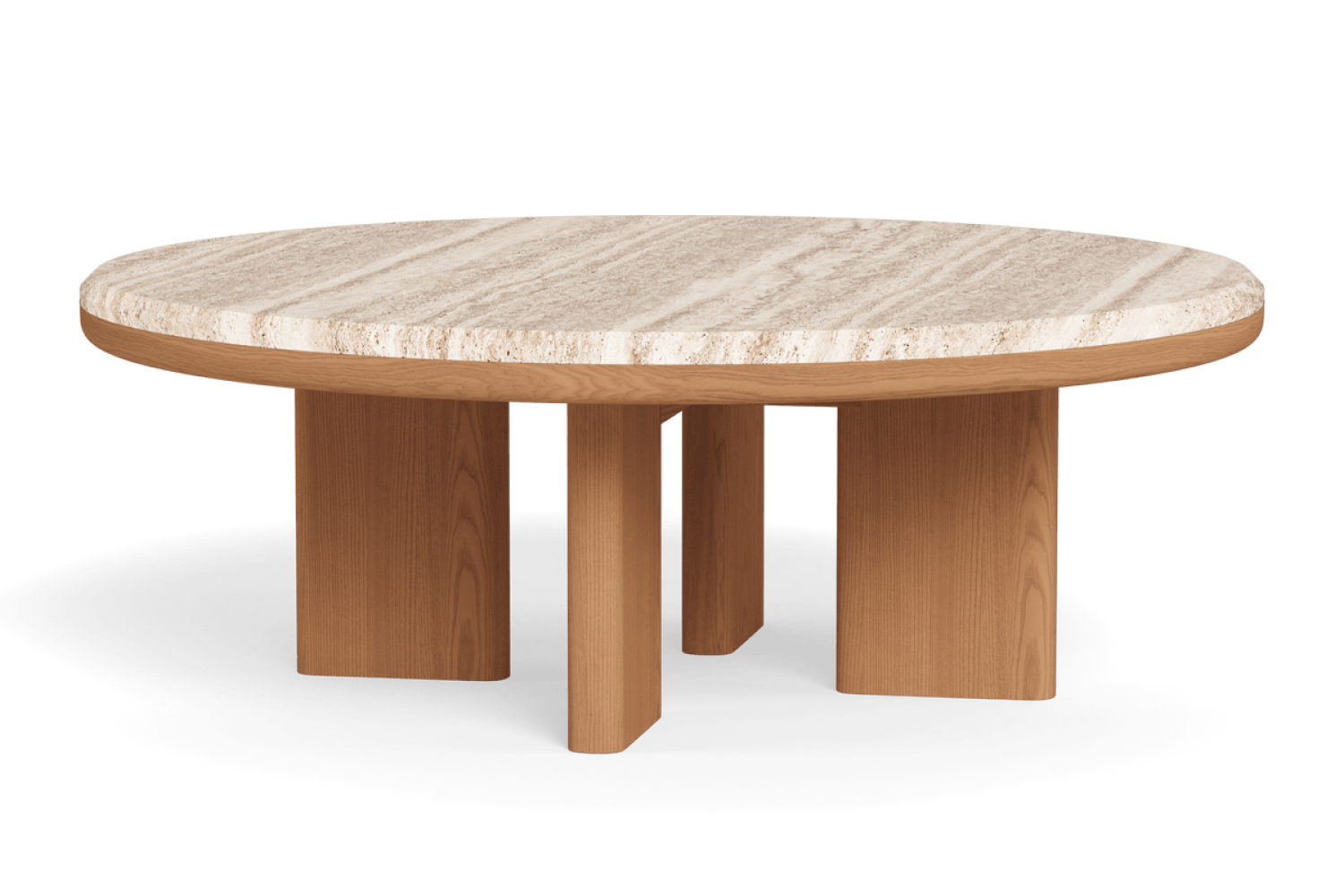 Valencia Solara Teak Round Outdoor Coffee Table, Natural