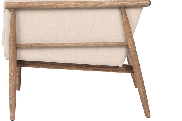 Soren Ash Wood Fabric Accent Chair - Solid Ash Frame