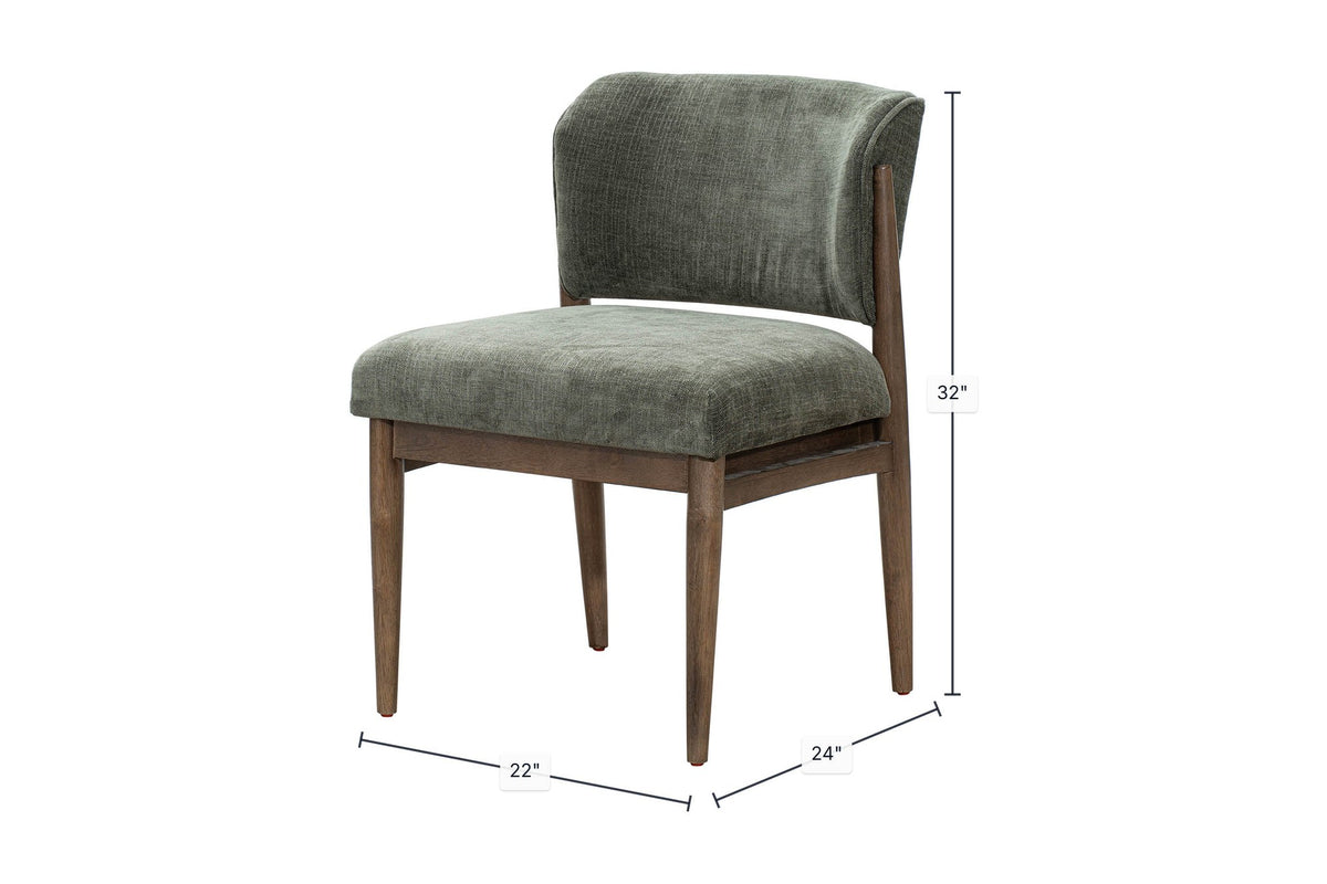 Sutton dining chair dimensions in inches, 22 x 24 x 32 in