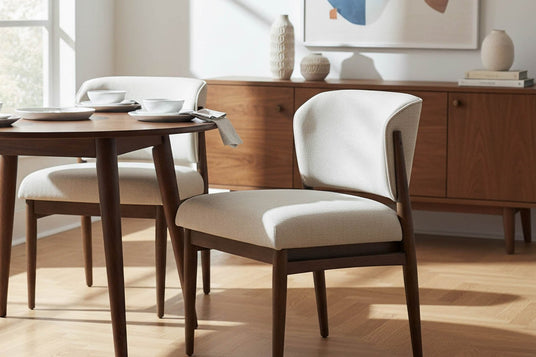Sutton Fabric Armless Dining Chair (Set of 2) - Linen Taupe