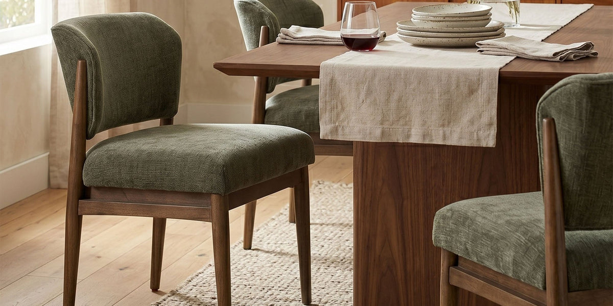 Sutton Fabric Armless Dining Chair (Set of 2)