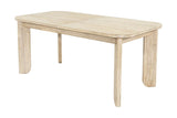 Sylvan sand wash acacia extendable dining table, three-quarter view