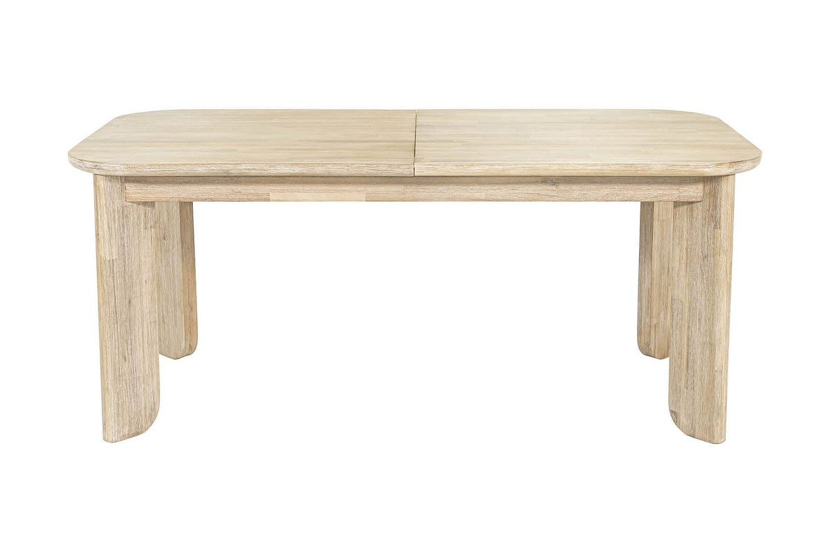 Sylvan acacia dining table, front view