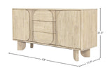 Sylvan sideboard dimensions: 63 in wide, 17.7 in deep, 31.5 in high