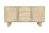 Sylvan acacia sideboard, front view