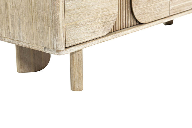 Sylvan Sand Wash Acacia 6-Drawer Dresser - Curved Block Legs