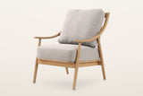 Tagliacozzo spindle back ash accent chair in Light Linen / Natural