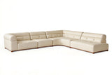 Tazio Leather Corner Sectional Sofa