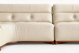 Tazio Leather Corner Sectional Sofa