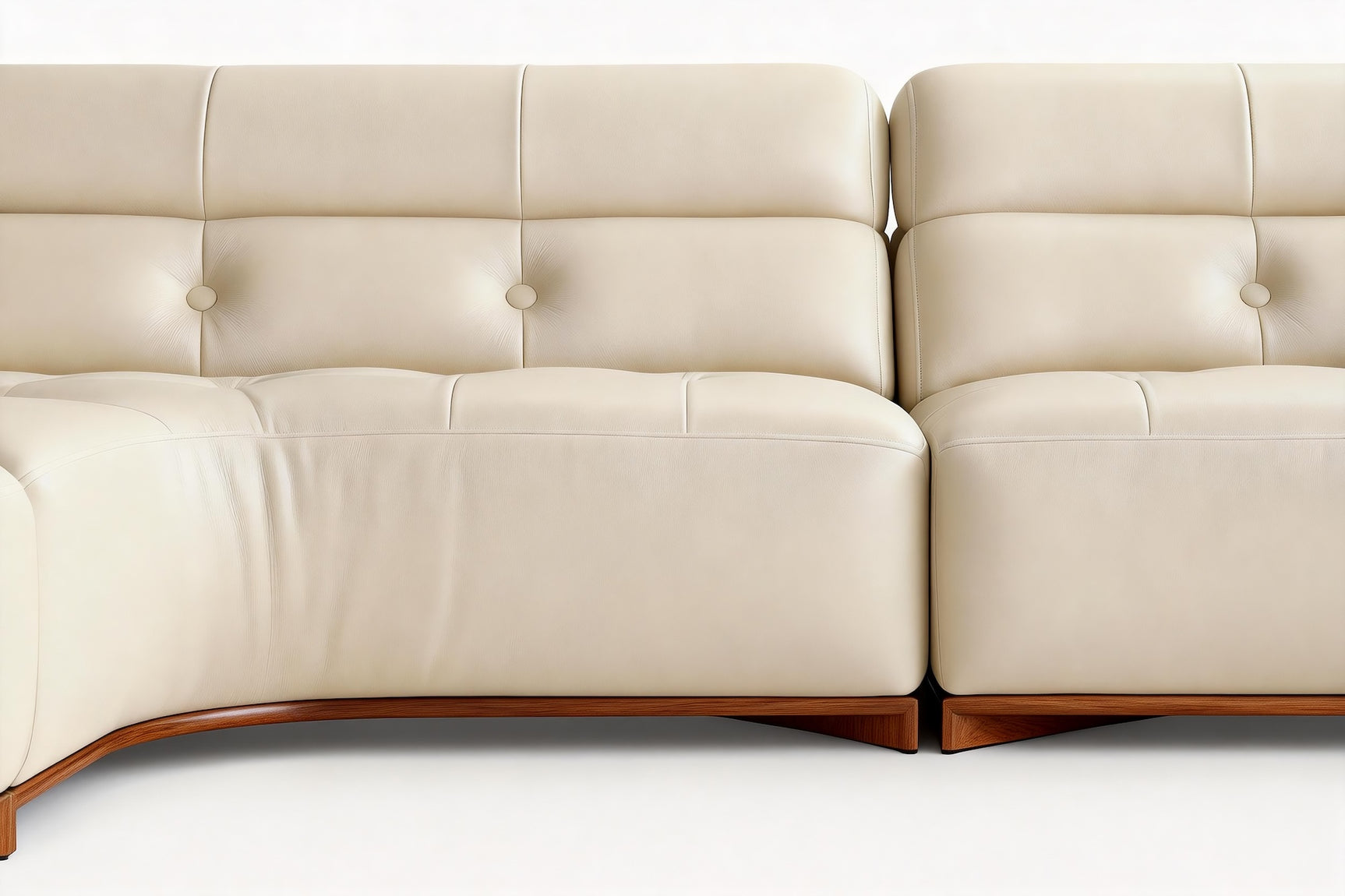 Tazio Leather Corner Sectional Sofa
