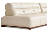 Tazio Leather Corner Sectional Sofa