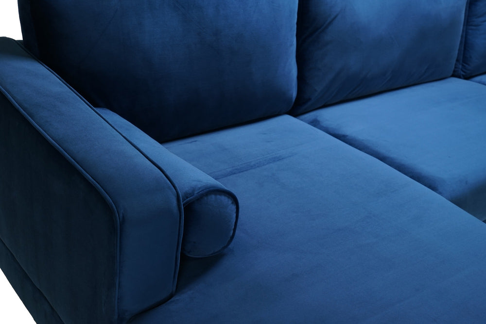 Valencia Luna L Shape Sofa, Blue
