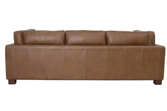 Thatcher Top-Grain Leather Track Arm Sofa - Finished on Every Side