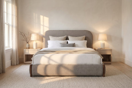 Tozko Platform Storage Bed - Grey