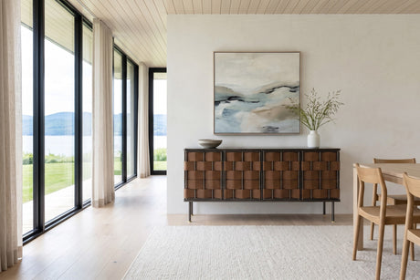 Trequanda Woven Leather Sideboard