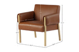 Upton accent chair dimensions in inches, 29.7 x 28.5 x 31.5 in