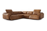 Valencia Valentina Distressed Leather Corner Recliner Sectional Sofa