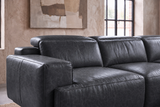 Valencia Valentina Distressed Leather Corner Recliner Sectional Sofa