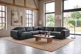 Valencia Valentina Distressed Leather Corner Recliner Sectional Sofa