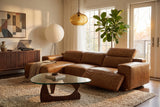 Valentina Distressed Leather Recliner Sectional Sofa