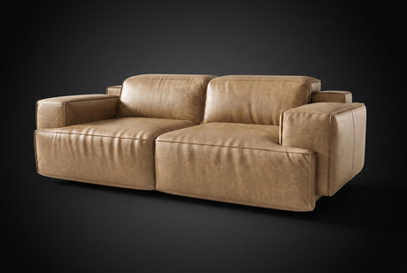 Valentina Distressed Leather Recliner Sofa