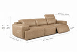 Valentina Distressed Leather Recliner Sofa