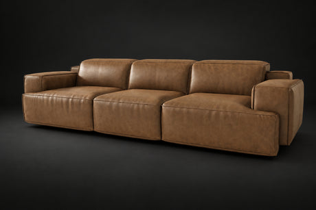 Valentina Distressed Leather Recliner Sofa