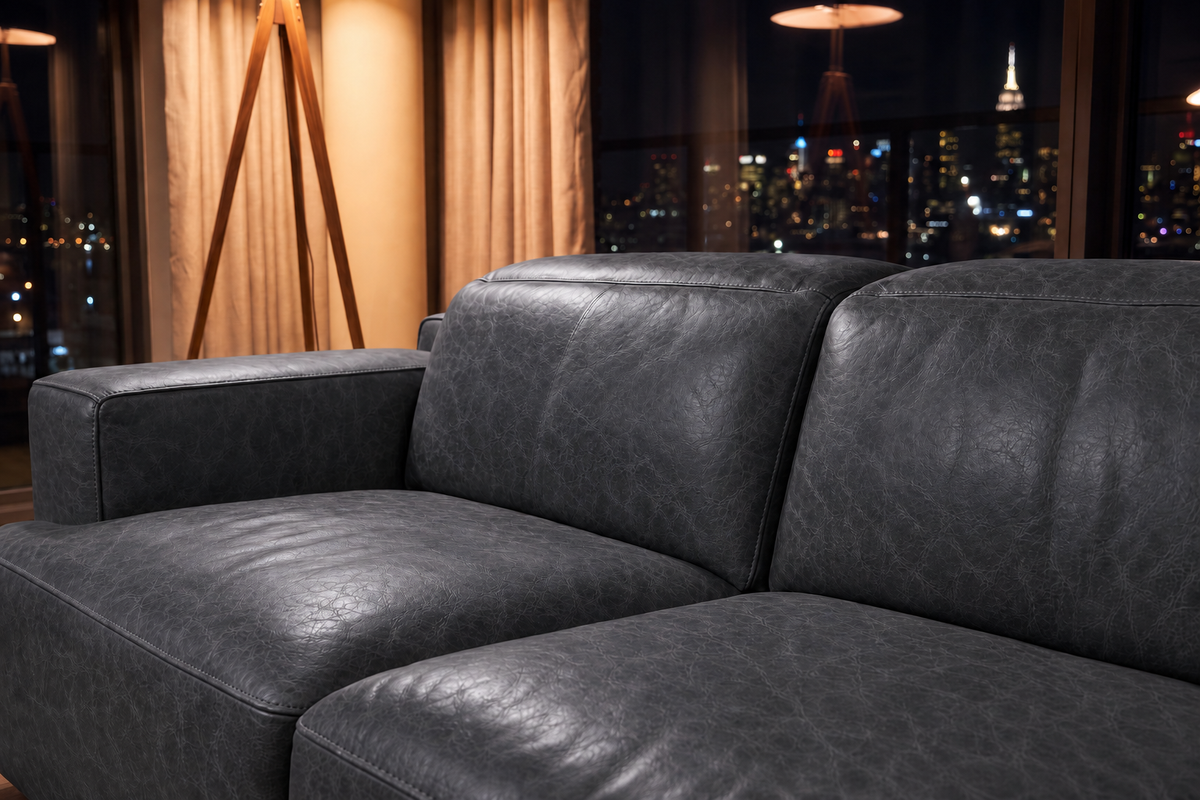 Valentina Distressed Leather Recliner Sofa