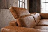 Valentina Distressed Leather Recliner Sofa