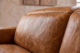 Valentina Distressed Leather Recliner Sofa