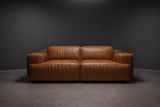 Valentina Distressed Leather Recliner Sofa
