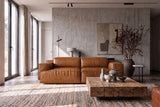 Valentina Distressed Leather Recliner Sofa
